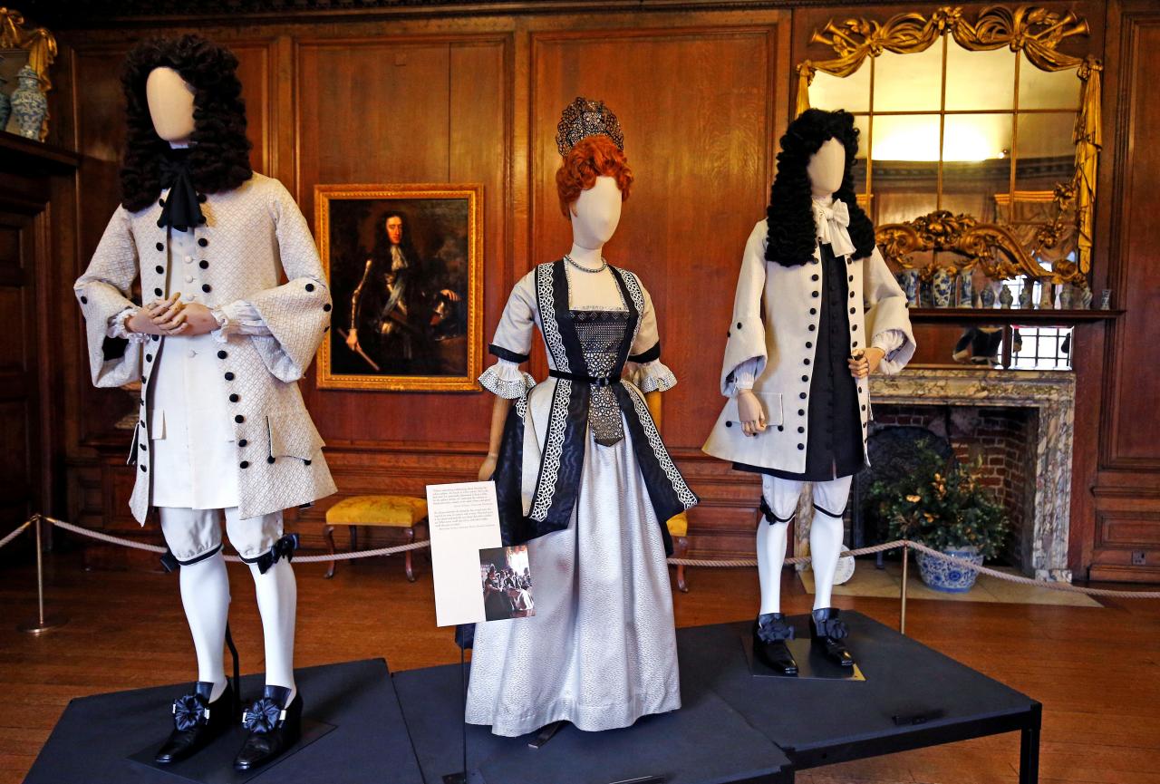 'The Favourite' corset dresses go on display at Kensington Palace