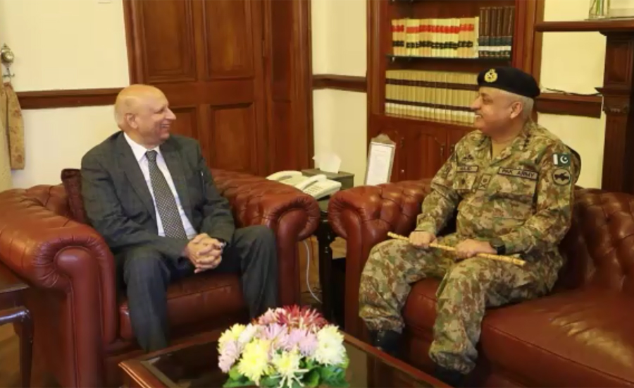Corps Commander Lahore Lt Gen Majid Ehsan calls on Punjab governor