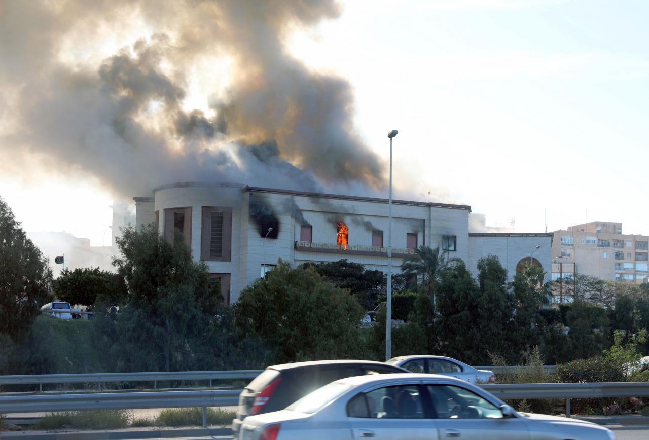 Several dead in suicide attack on Libyan foreign ministry