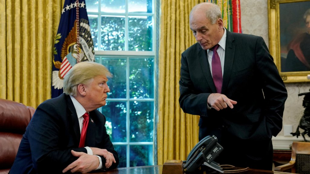 Trump says Kelly will leave chief of staff job at end of year