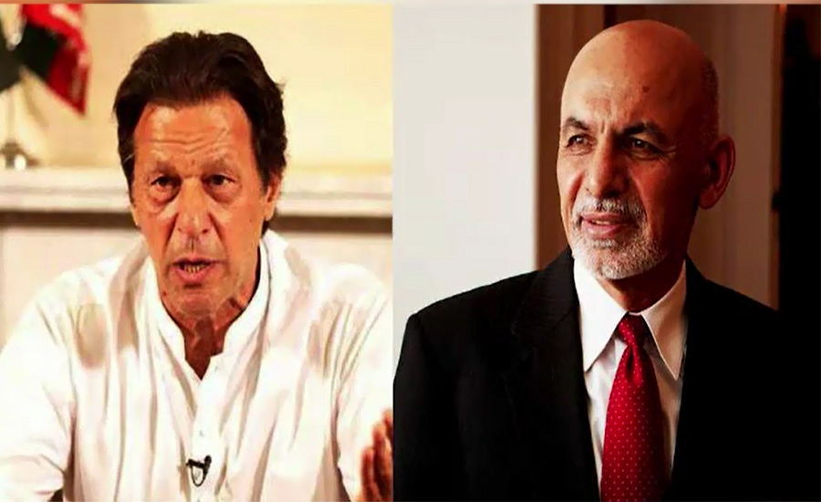 Ashraf Ghani, Imran Khan discuss efforts for peace in Afghanistan