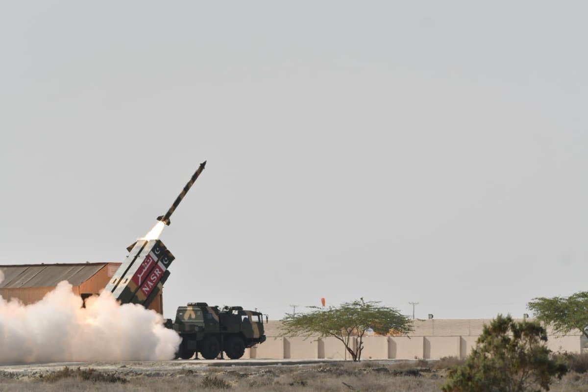 Pak successfully conducts launch of short range ballistic missile “Nasr”