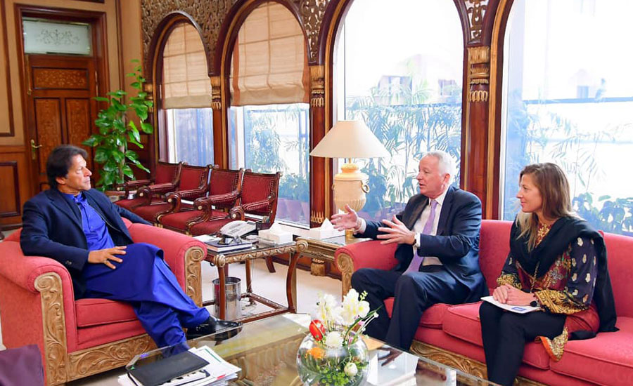 PM Imran Khan, former US envoy discuss Afghan peace process
