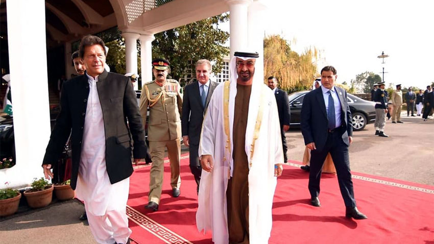 PM welcomes Abu Dhabi Crown Prince on his arrival in Islamabad