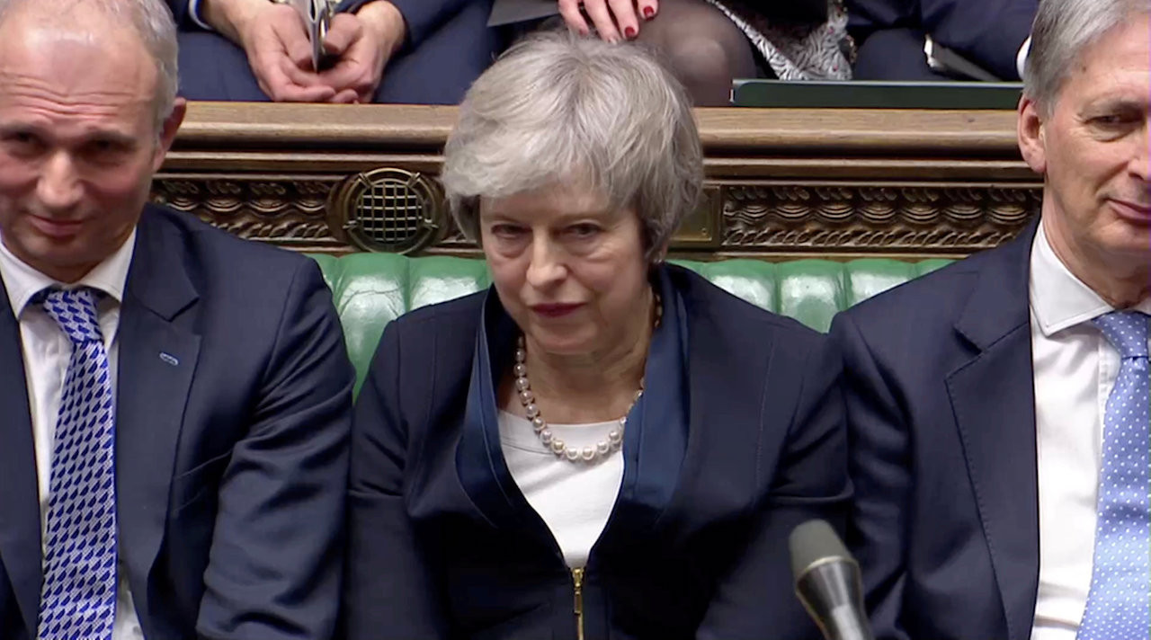 May's EU divorce deal crushed by 230 votes in parliament