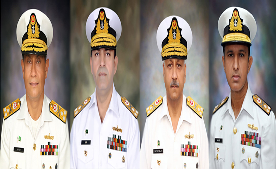 Pak Navy’s four Rear Admirals promoted to rank of Vice-Admiral