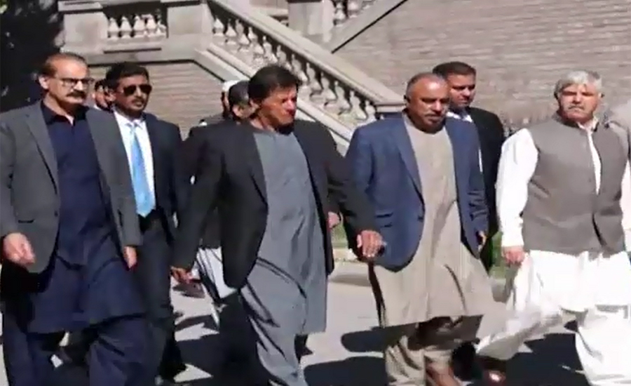 Prime Minister Imran Khan reaches Peshawar on one-day visit