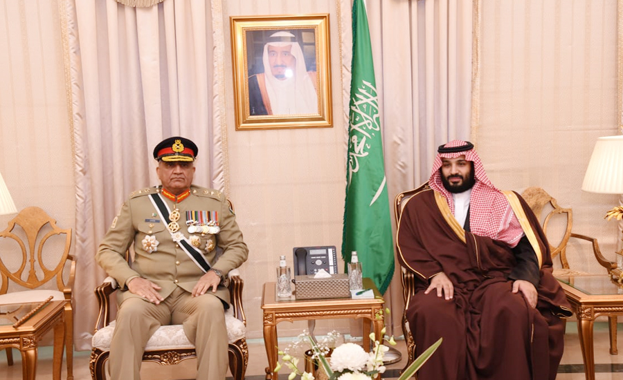 COAS Qamar Bajwa, Saudi crown prince discuss defence cooperation & strategic partnership