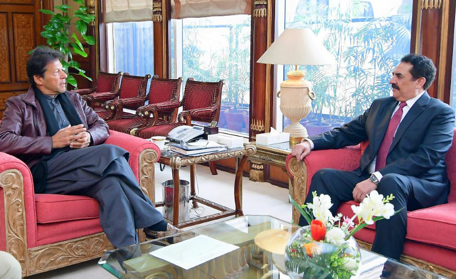 Former army chief Raheel Sharif calls on Prime Minister Imran Khan