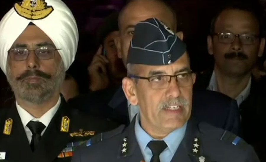 Baffled Indian military officers hold first press conference after PAF strike