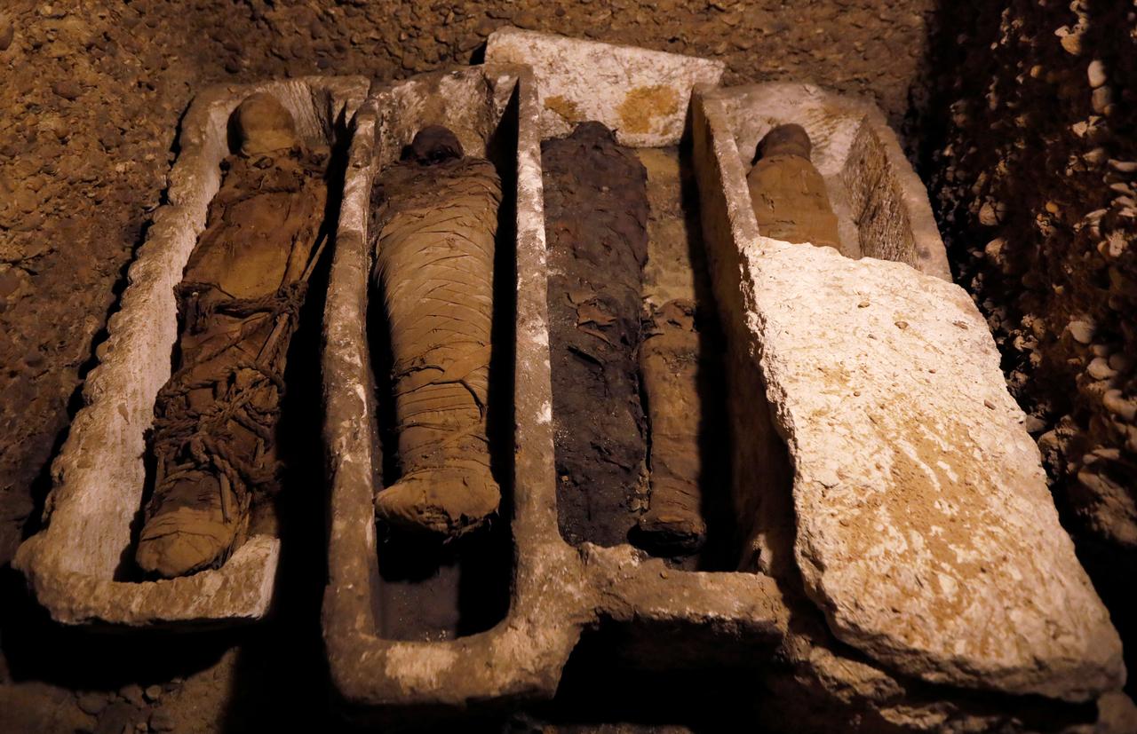 Egypt unveils Pharaonic tomb, home to 50 mummies