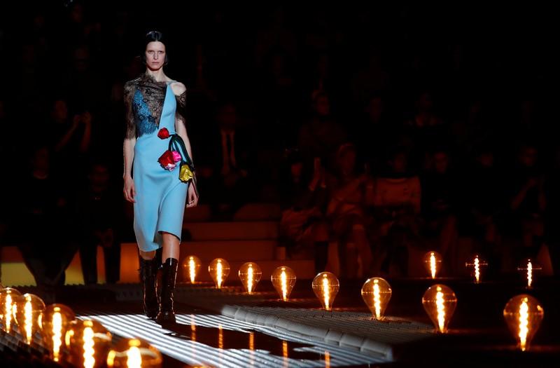 Prada contrasts two sides of romance at Milan Fashion Week