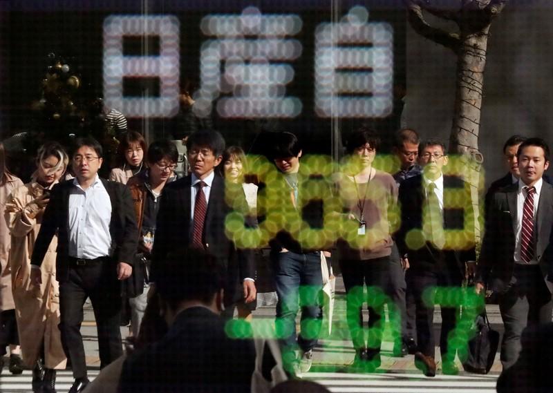 Asian shares inch up to four-month highs