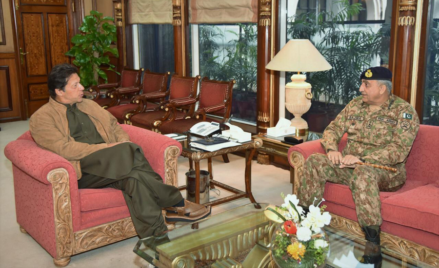 COAS Bajwa calls on PM Imran, discusses security issues