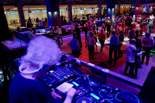 Jiving eighty-year-old DJ parties in Poland