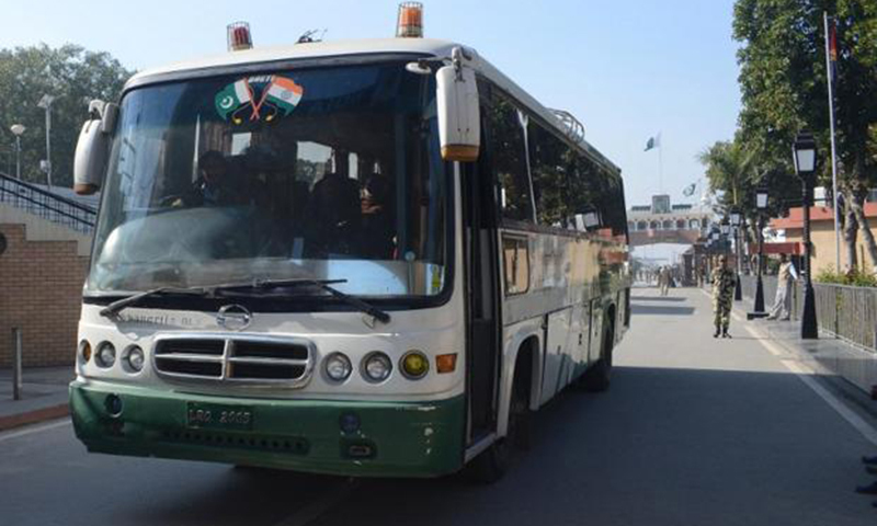 Pak-India Friendship Bus departs for India with 16 passengers