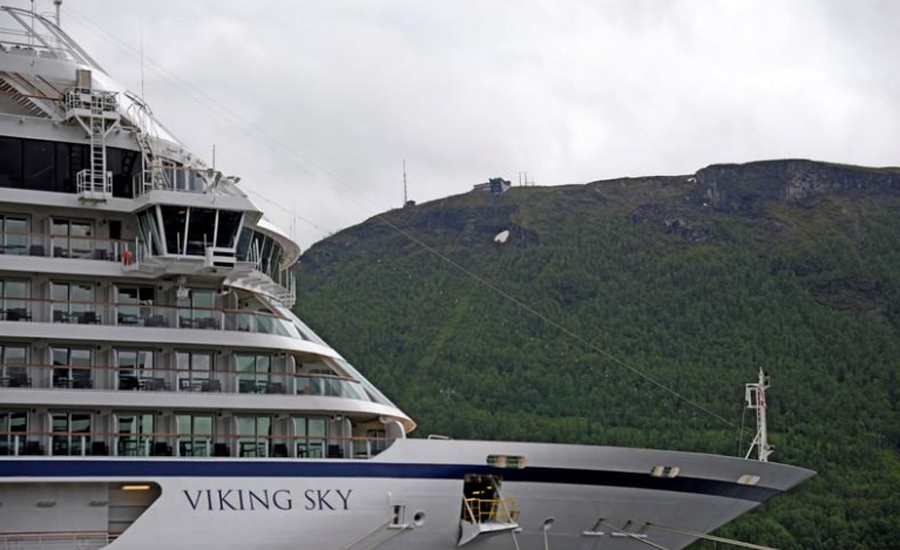 Passengers airlifted from crippled cruise ship in storm off Norway