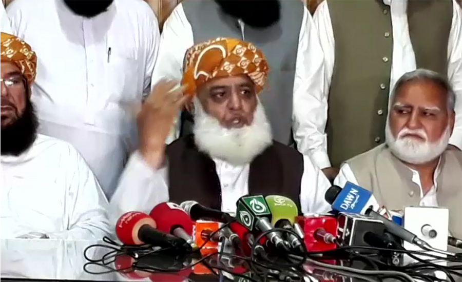 Maulana Fazlur Rahman says govt admitting its failures