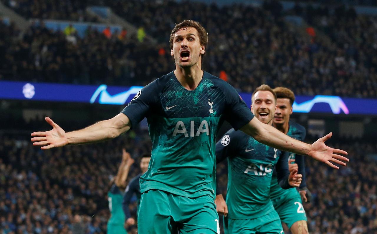 Spurs stun Manchester City to go through after seven-goal thriller
