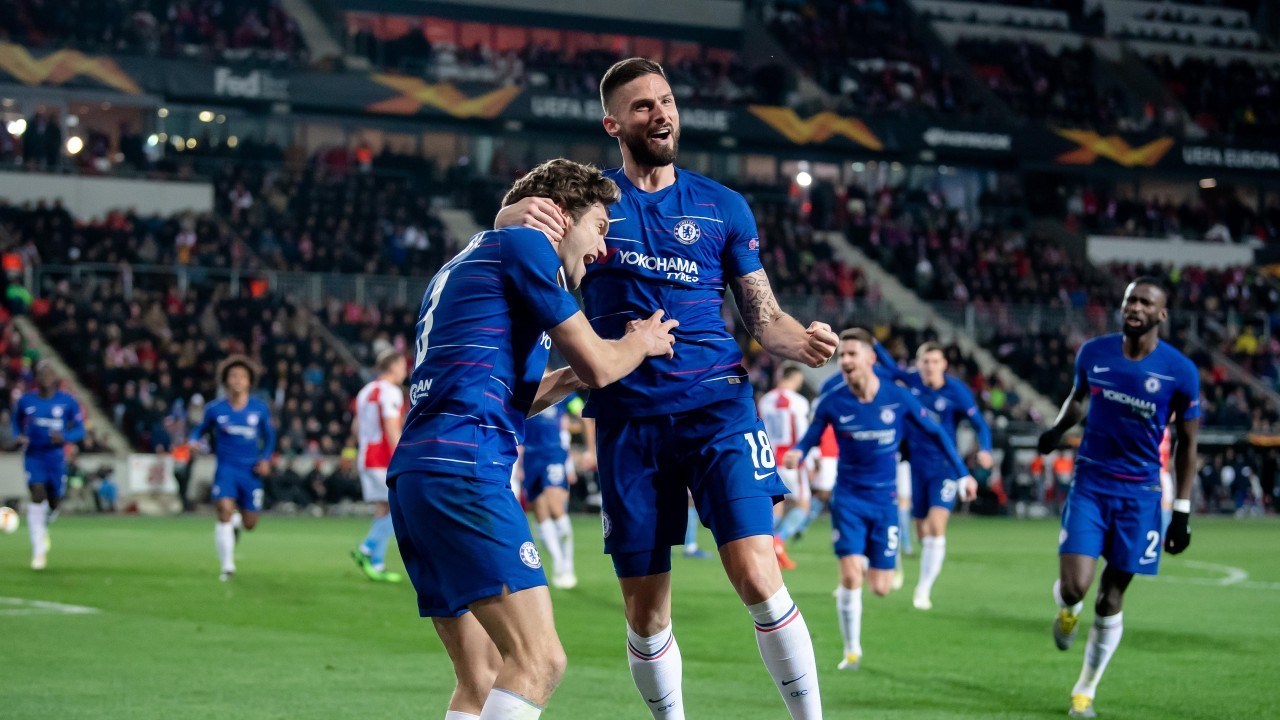 Chelsea beat Slavia 4-3 to book Europa League semi