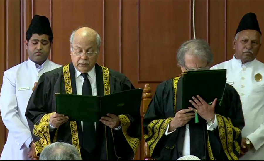 Justice Gulzar takes oath as acting CJ as Khosa leaves for Russian tour