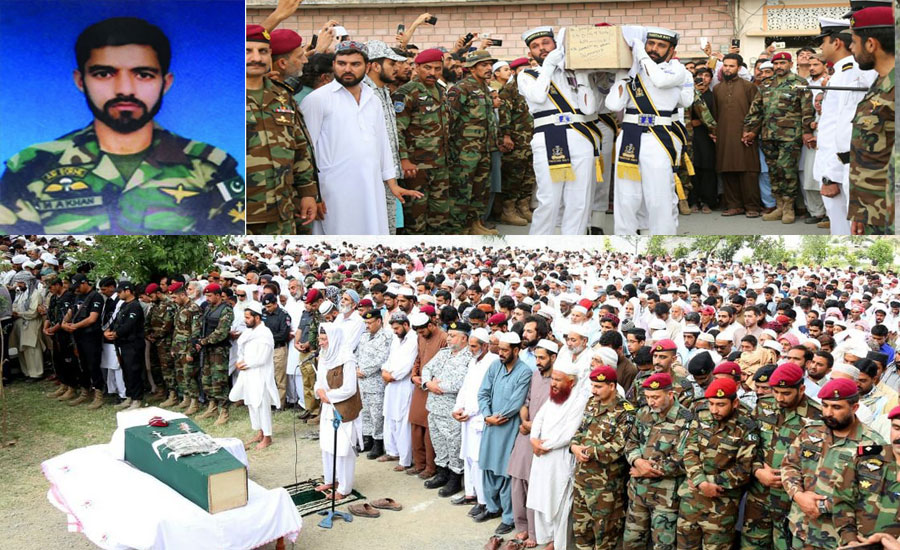 Martyred Pakistan Navy SSG Abbas laid to rest with full military honours