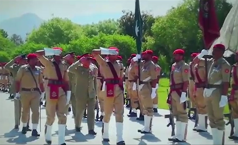 Passing out parade of Army Medical Corps Recruits held at Abbottabad