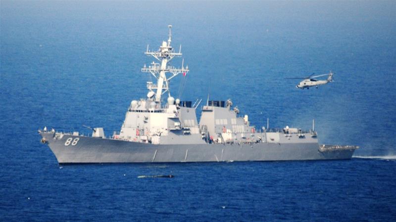 US warship sails in disputed South China Sea amid trade tensions