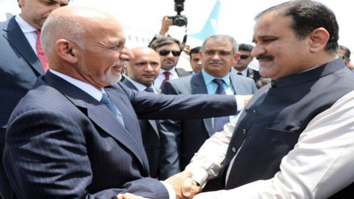 Afghan president arrives in Lahore