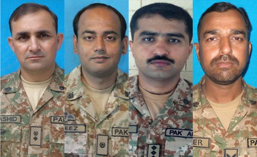Three officers among four soldiers martyred in IED blast in Kharkamar