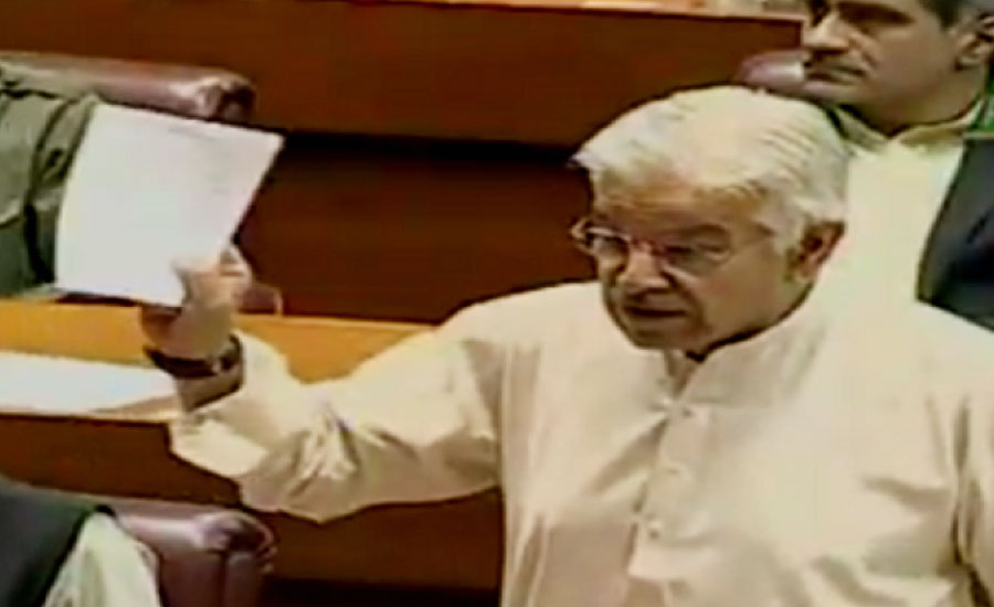 NRO accusations surface when opposition calls for peace in NA: Kh Asif