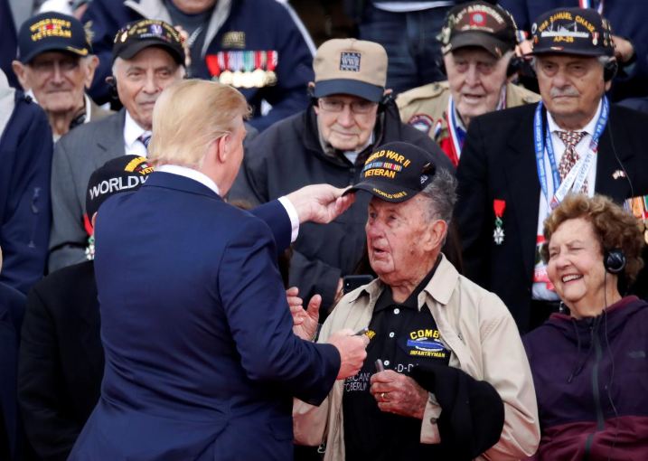 Trump, Macron honour D-Day veterans who fought through 'fires of hell'