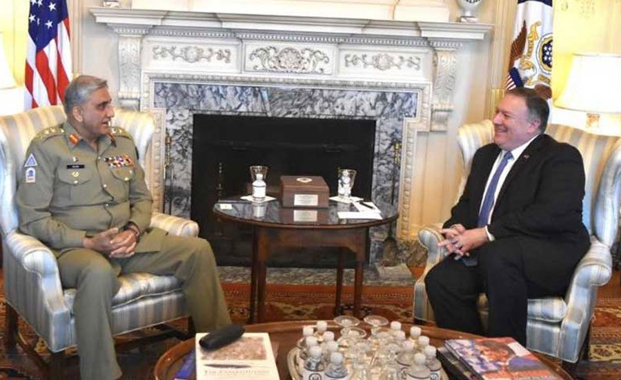 Gen Bajwa, Mike Pompeo discuss Afghan peace process
