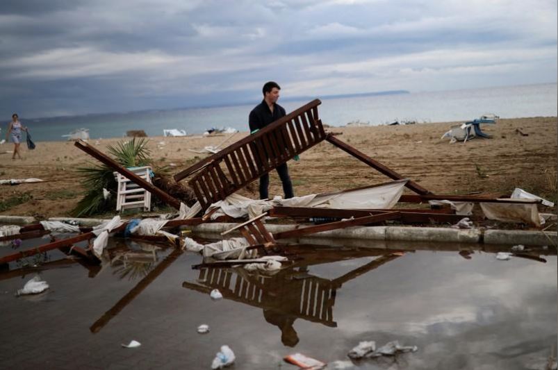 At least seven killed as freak storm lashes Greek resorts