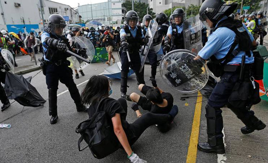 Hong Kong braces for annual handover rally as fresh protests erupt