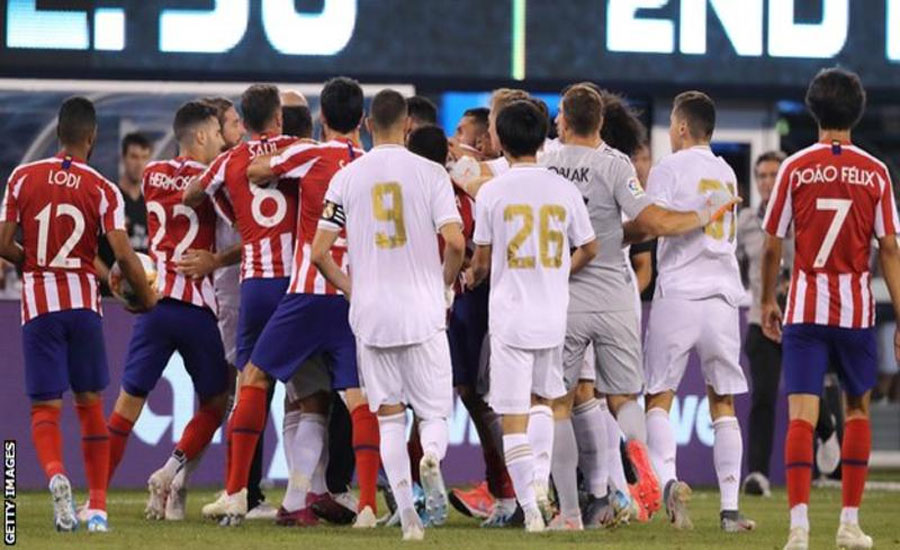Real Madrid 3-7 Atletico Madrid: Diego Costa scores 4, sent off in big derby win