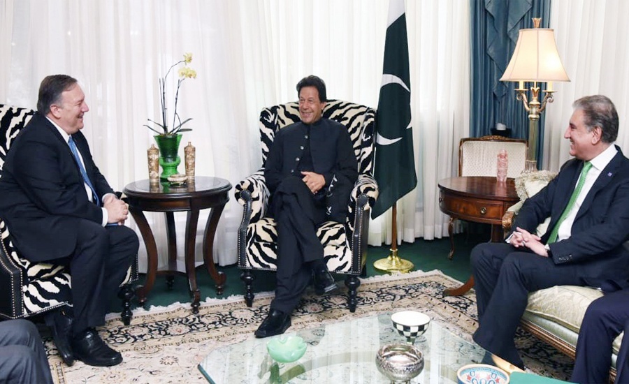 PM Imran Khan, US Secretary of State Pompeo discuss matters of mutual interest