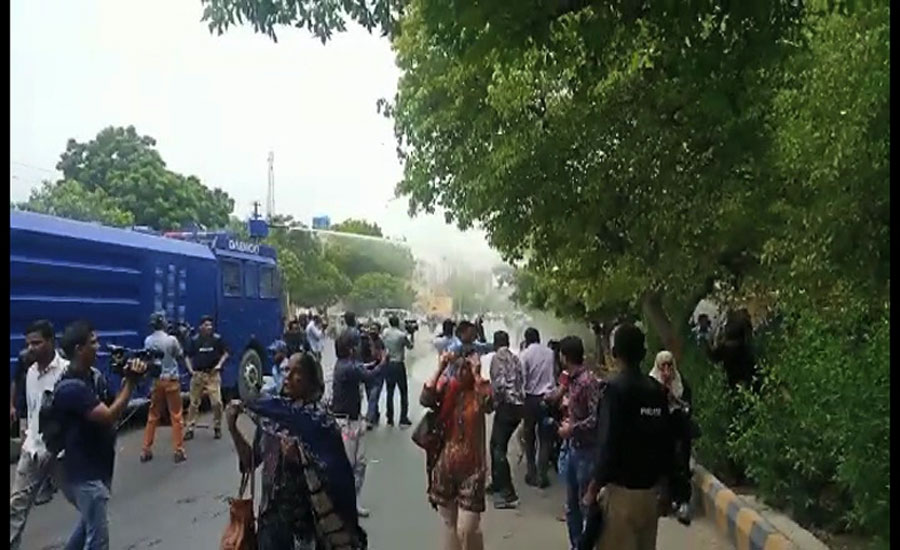 Karachi faceoff: Police clash with nurses, baton-charge protesters