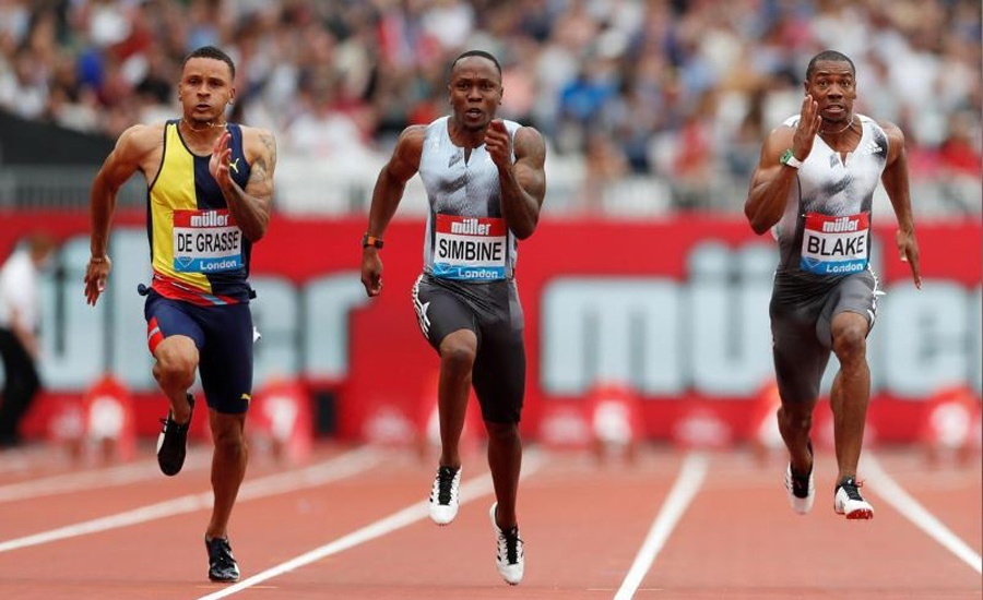 Athletics: Simbine takes London 100m honours