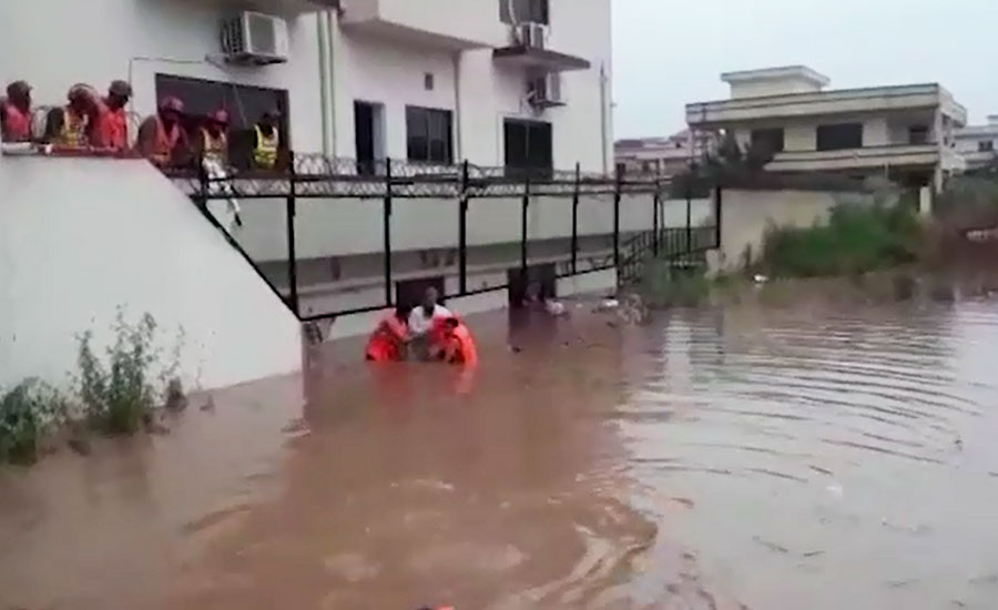 Two die as heavy rain inundates Islamabad house basement