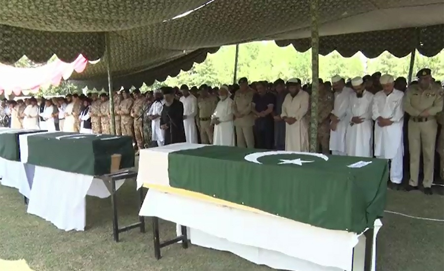 Martyred of army plane crash laid to rest