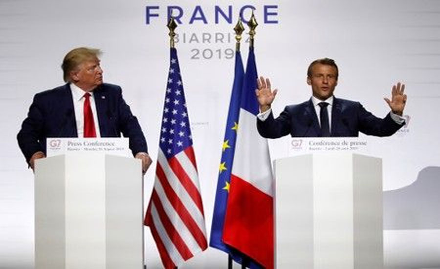 Macron delivers breakthrough on Iran at tense G7 summit, but little else