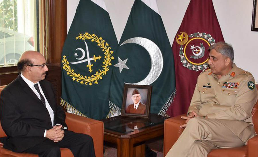 COAS Qamar Bajwa assures AJK president of Pak Army’s full support to Kashmir cause