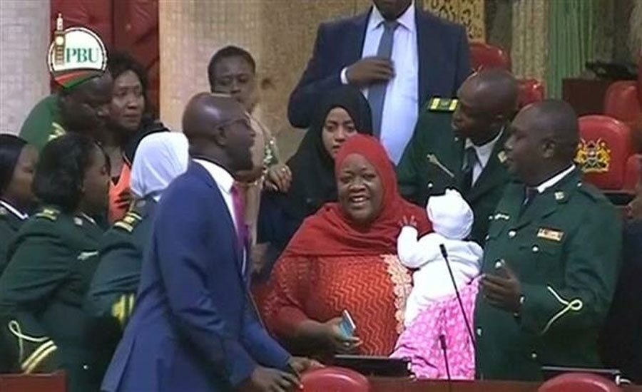 Kenya: MP Zuleika with baby ordered to leave parliament, others walked out