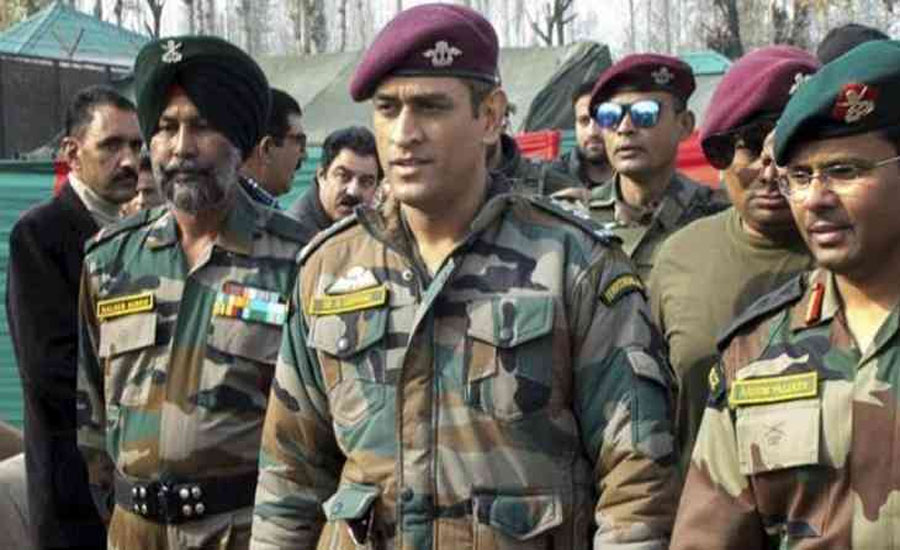 Former Indian skipper Dhoni joins army duty in IoK amid atrocities
