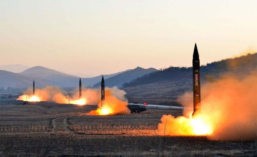 Complicating US attempts for talks North Korea launches short-range missiles again