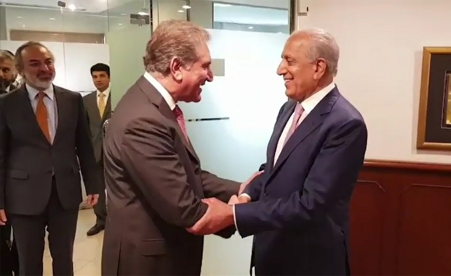 US envoy Zalmay Khalilzad reaches Islamabad, meets FM Qureshi