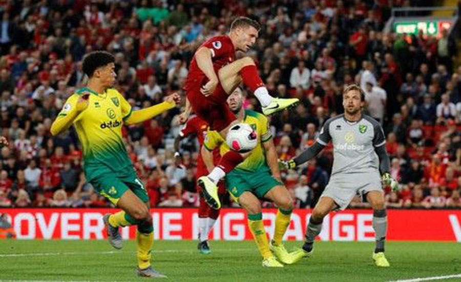 Liverpool thump promoted Norwich in Premier League opener