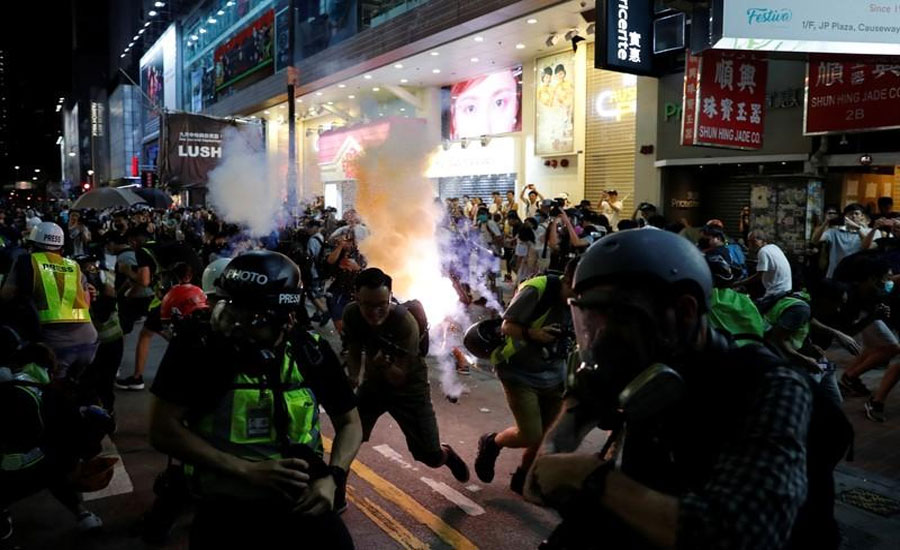 Hong Kong: Protesters hurl molotovs at state buildings in latest wave of unrest
