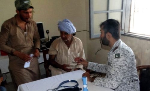 Pakistan Navy establishes free medical camp at Kalmat, Balochistan